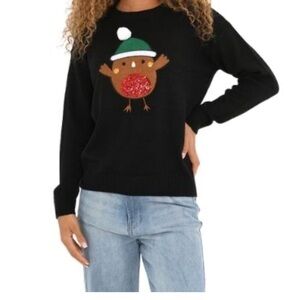 Brave Soul Sweater with Festive pompom Design